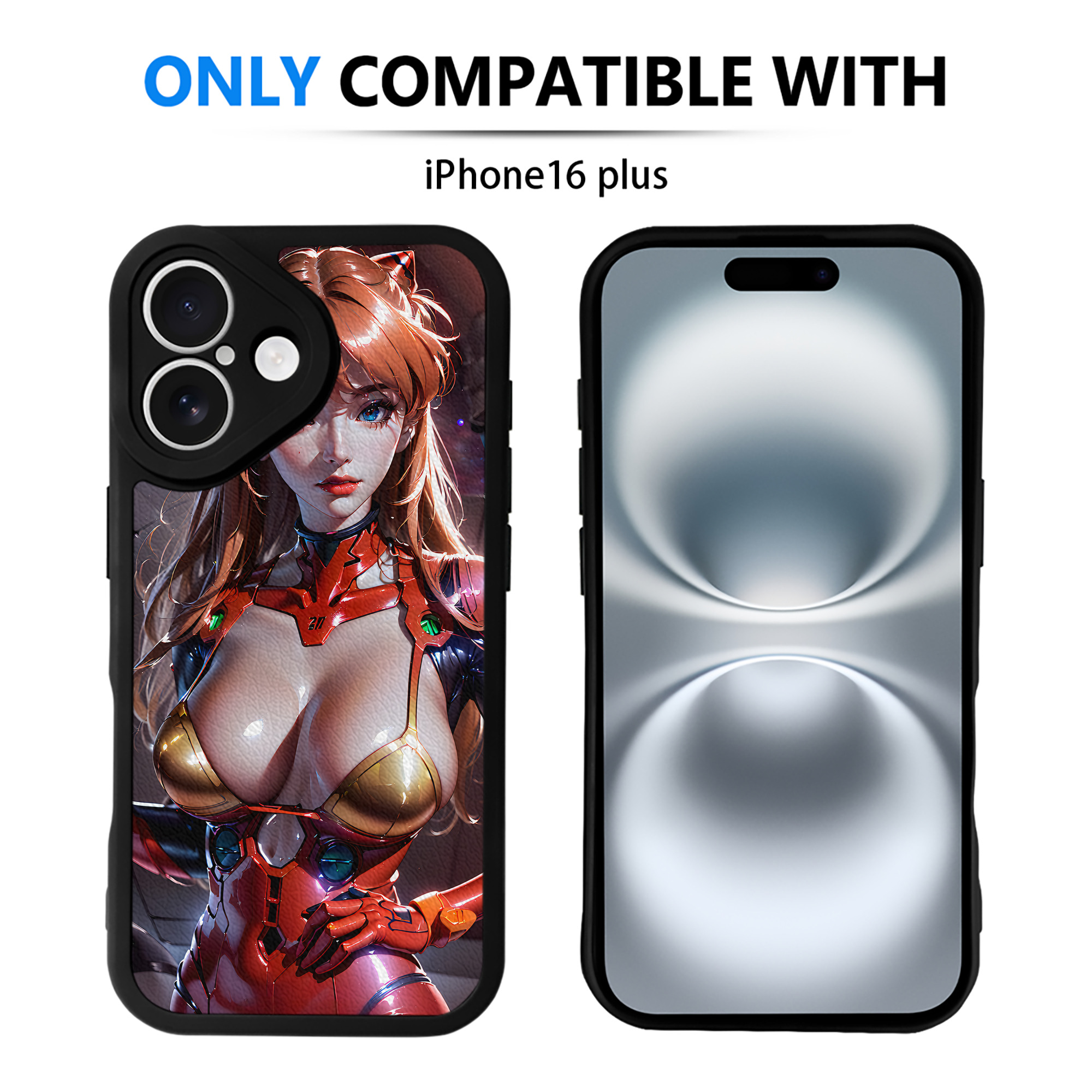 （画像用） EVA 新世紀エヴァンゲリオン 【iPhone 16シリーズ対応】シリコンスマホケース（レザー調） 材質：シリコン